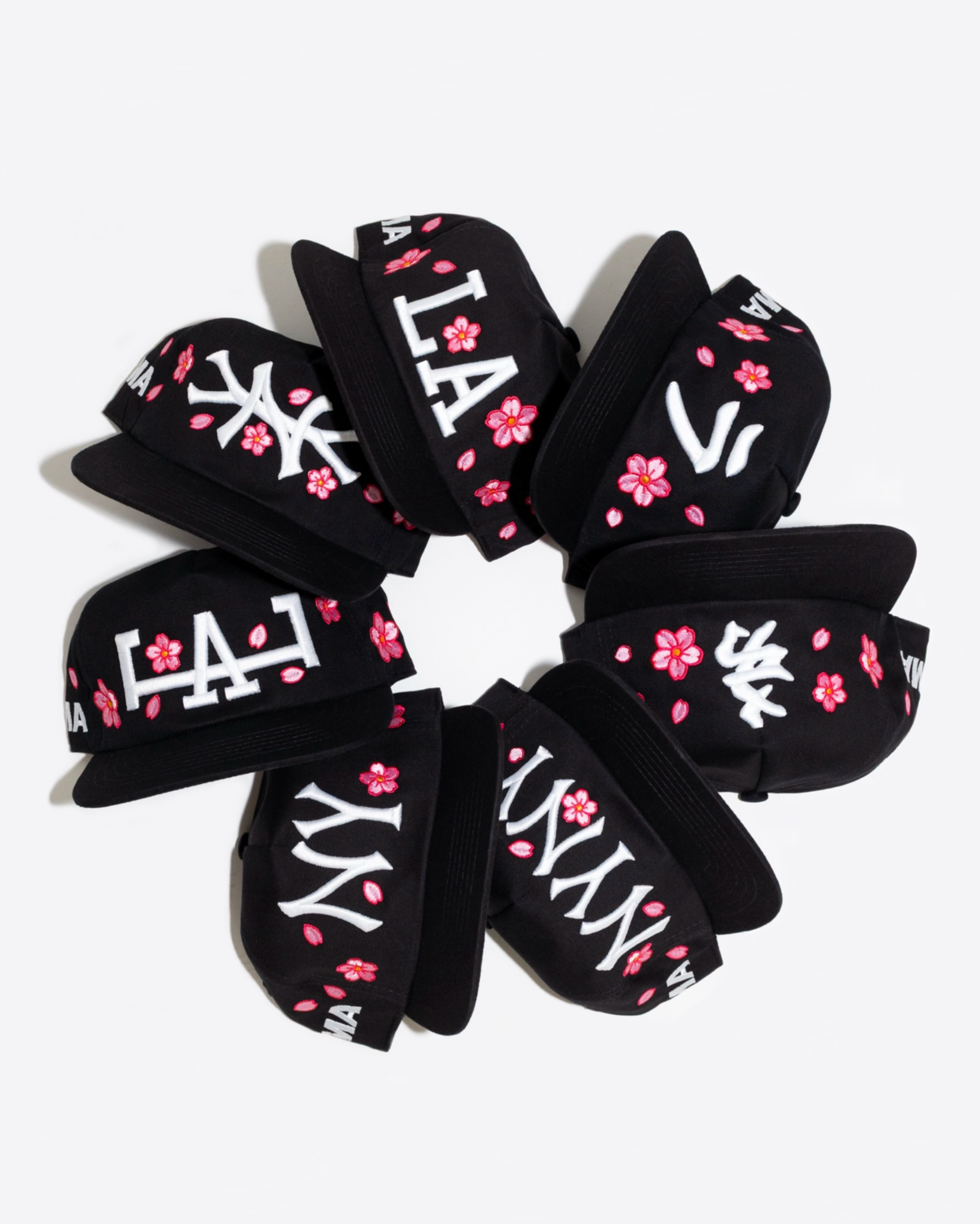 NY CHERRY BLOSSOM HAT (BLACK)