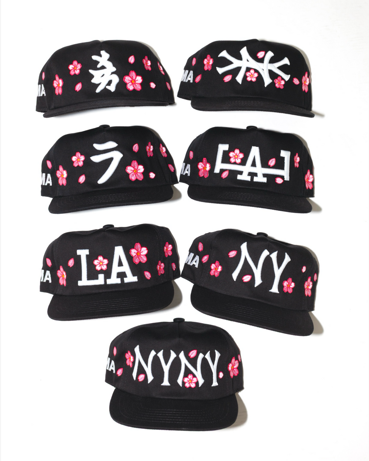 NY CHERRY BLOSSOM HAT (BLACK)