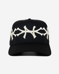 NEW YoRK CRoWN CURVED BRIM HAT (BLACK/CREAM)