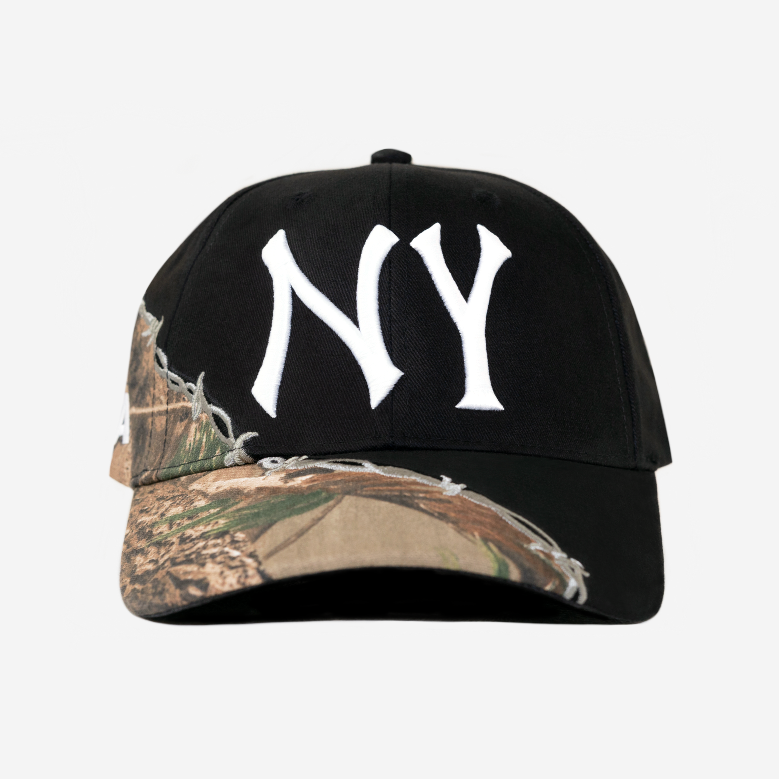NY METAL CAMO HAT (BLACK)