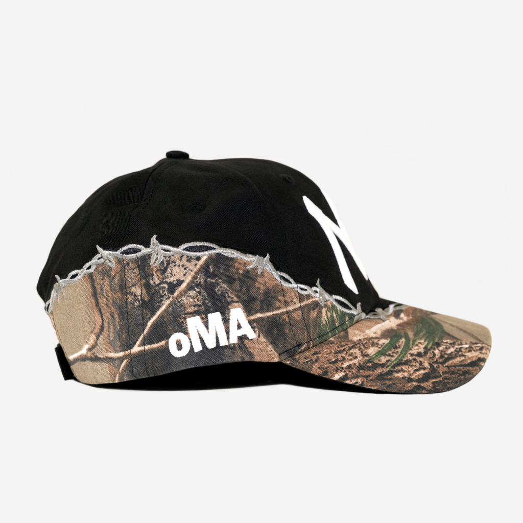 NY METAL CAMO HAT (BLACK)