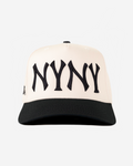 NY NY CURVED BRIM HAT (CREAM)