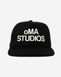 oMA STUDIOS TYPoGRAPHY HAT (BLK/CREAM)