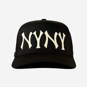 NY NY HAT CURVED BRIM (CREAM)