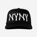 NY NY HAT CURVED BRIM (BLACK)