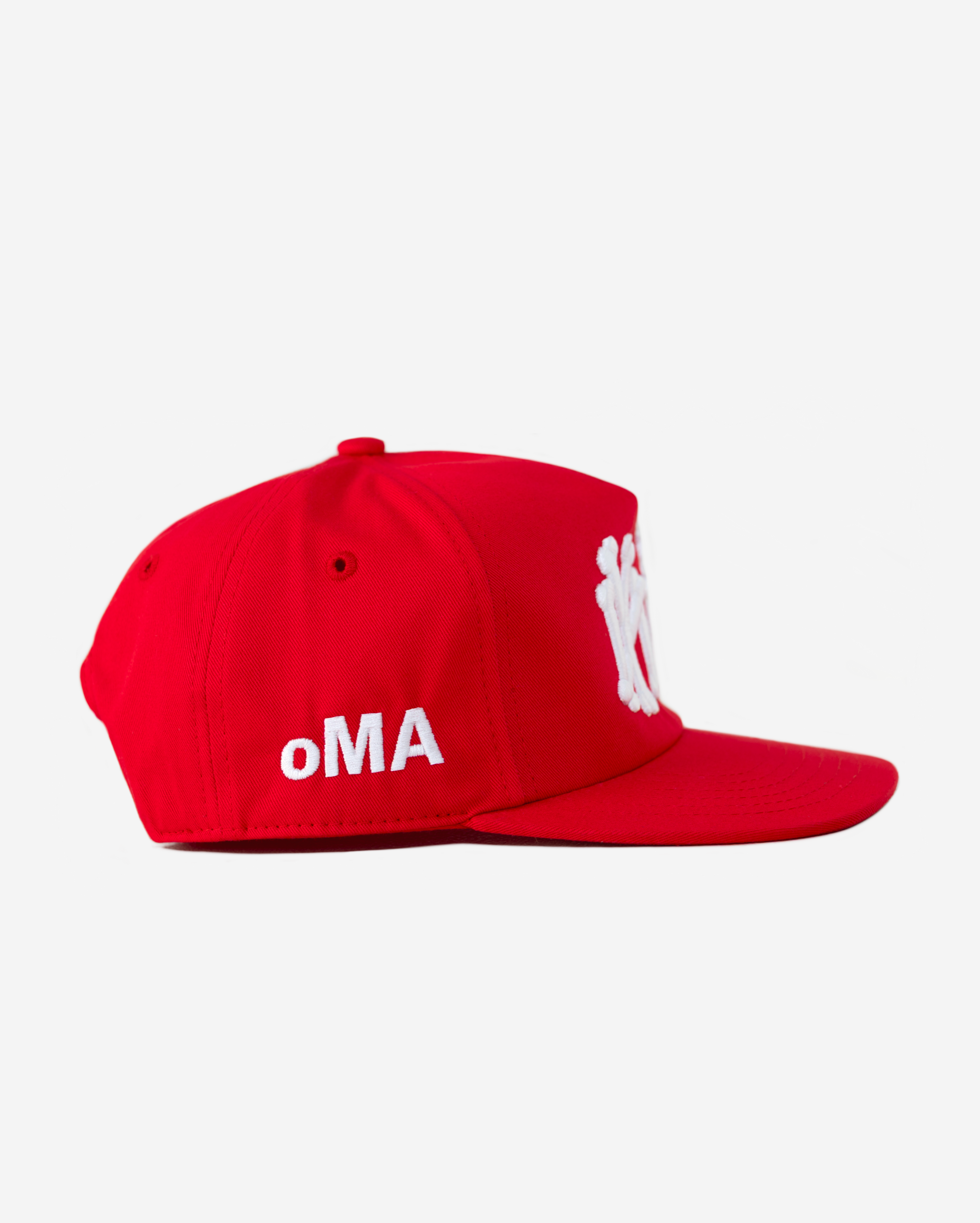 NY NY BONES HAT (RED)