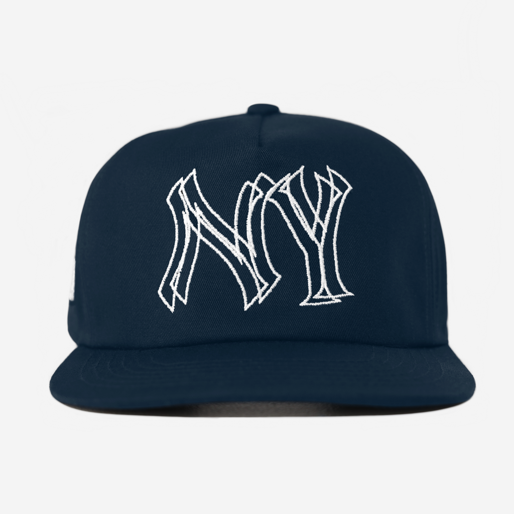 NY 2D HAT (NAVY/WHT)