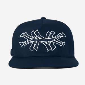 NY 2D HAT (NAVY/WHT)