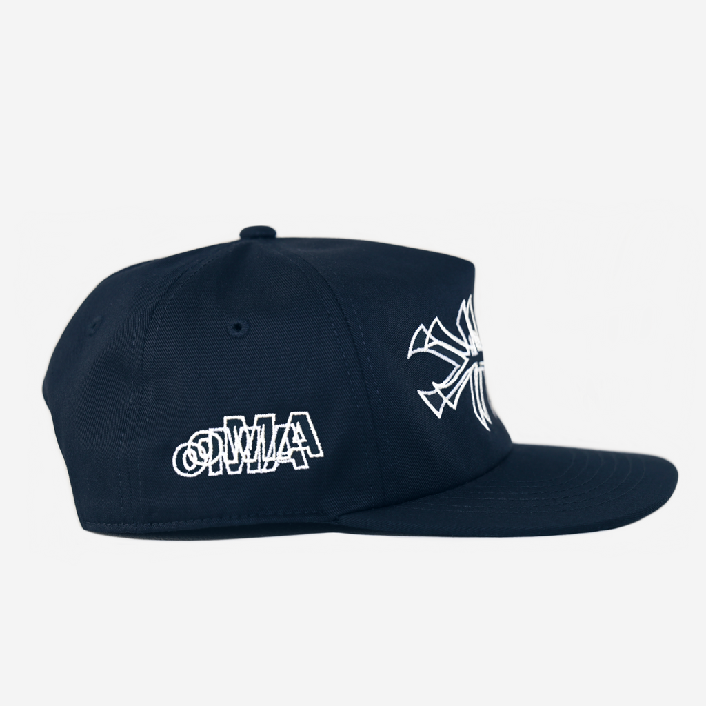 NY 2D HAT (NAVY/WHT)