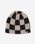 MoHAIR CHECKERED SKULLY (BLACK)