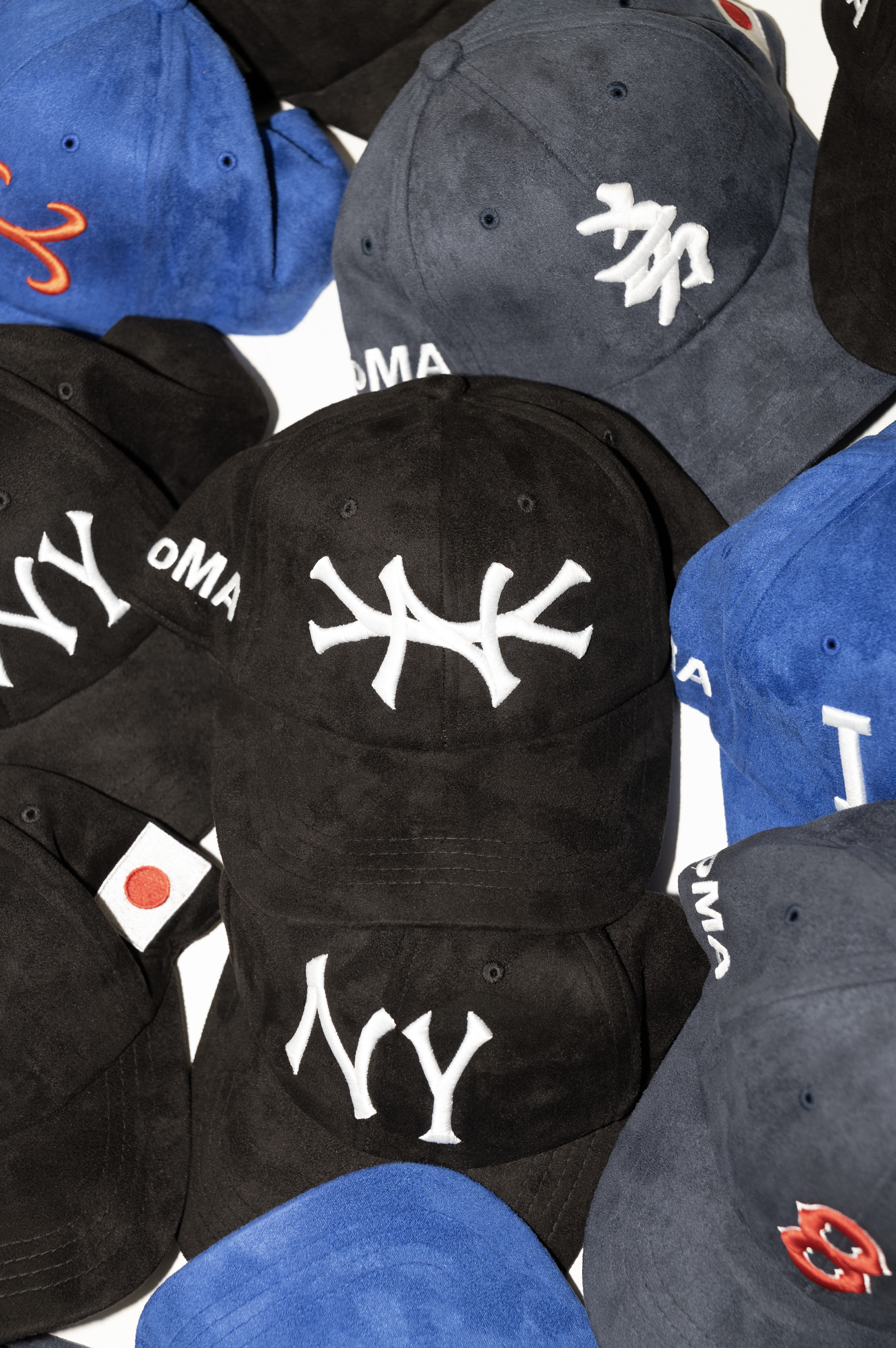 NY SUEDE HAT (NAVY)