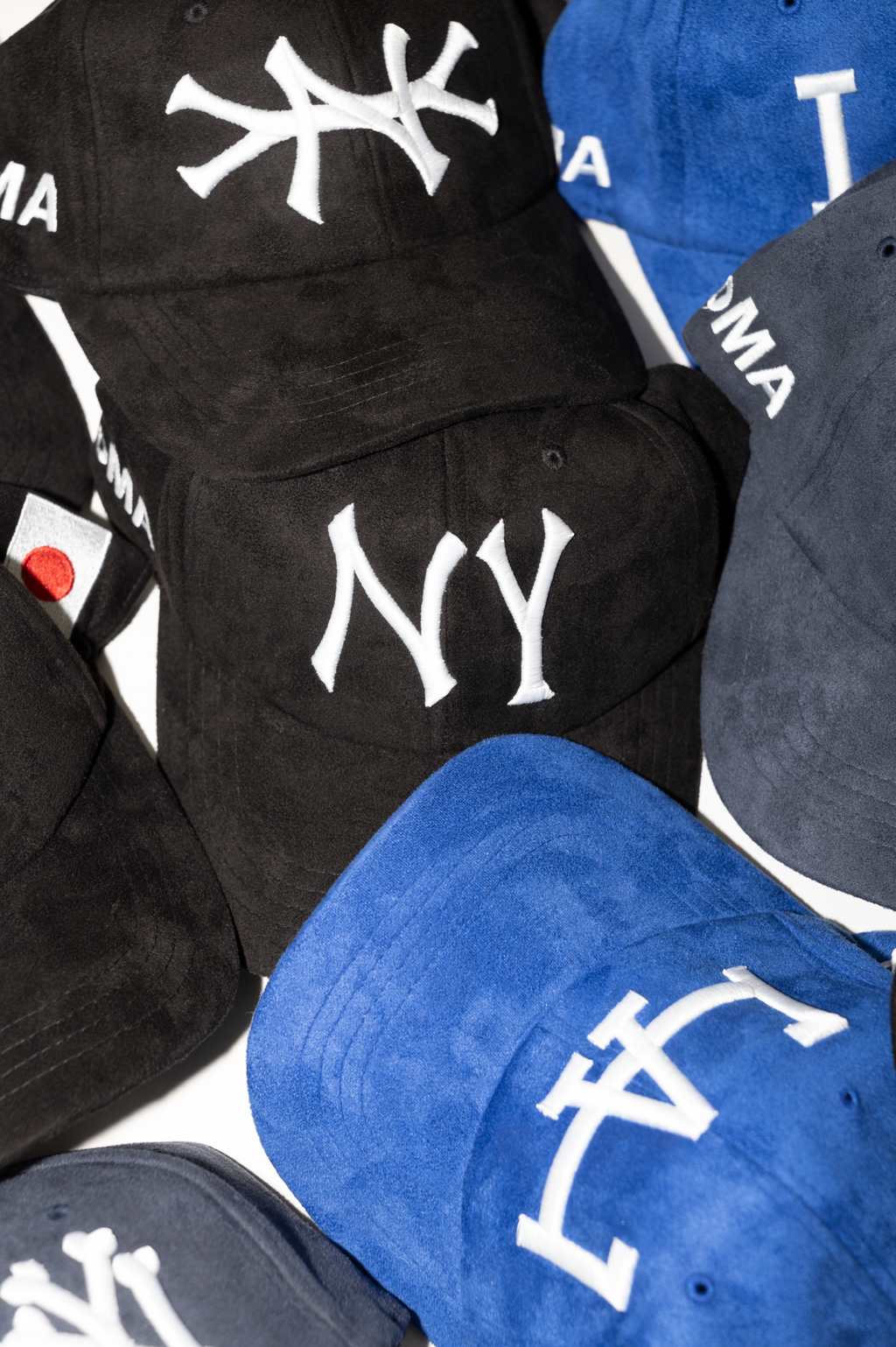 NY SUEDE HAT (NAVY)