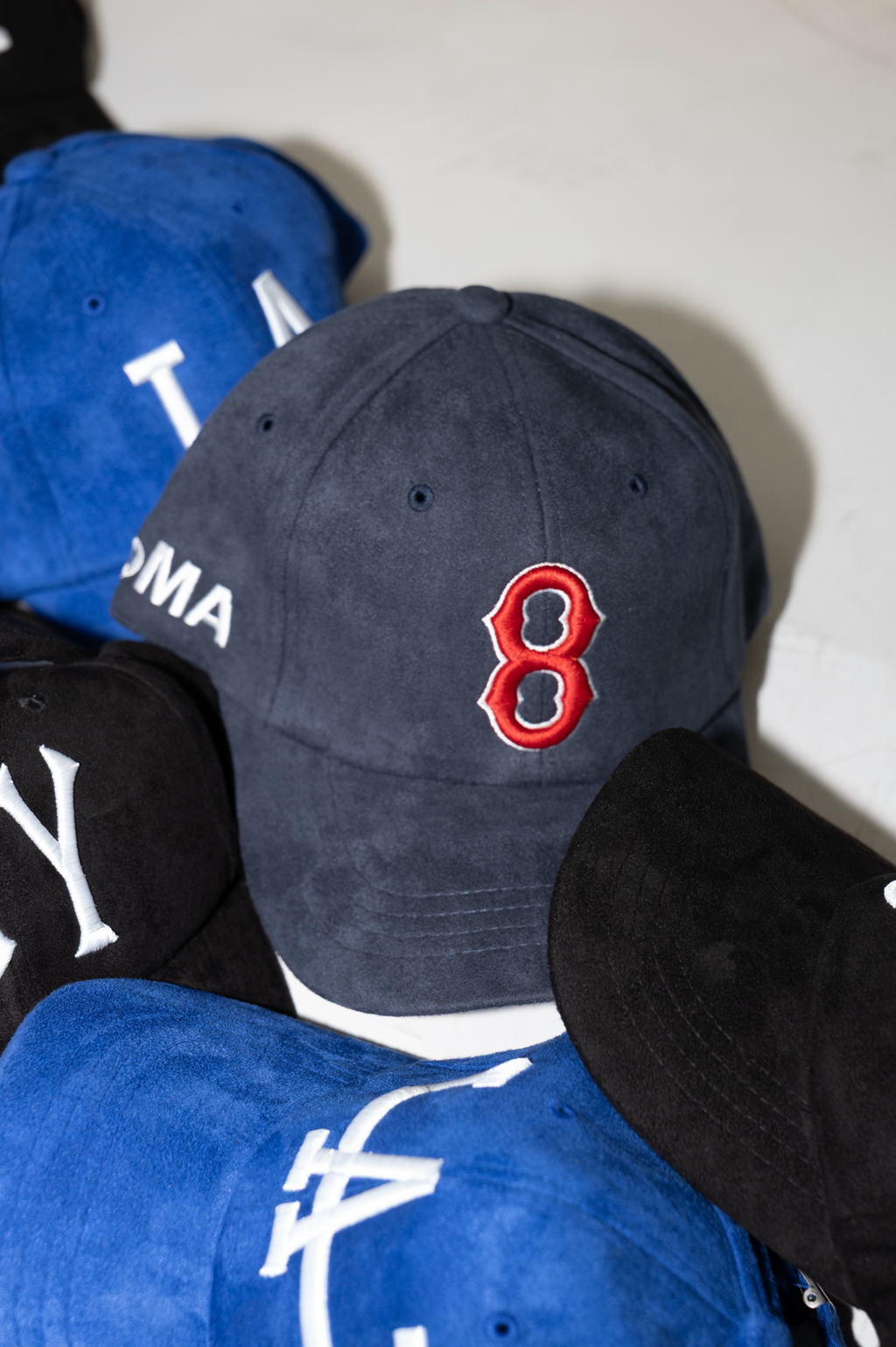 BOSTON SUEDE HAT (NAVY)