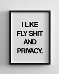 FLY SHIT ART PRINT
