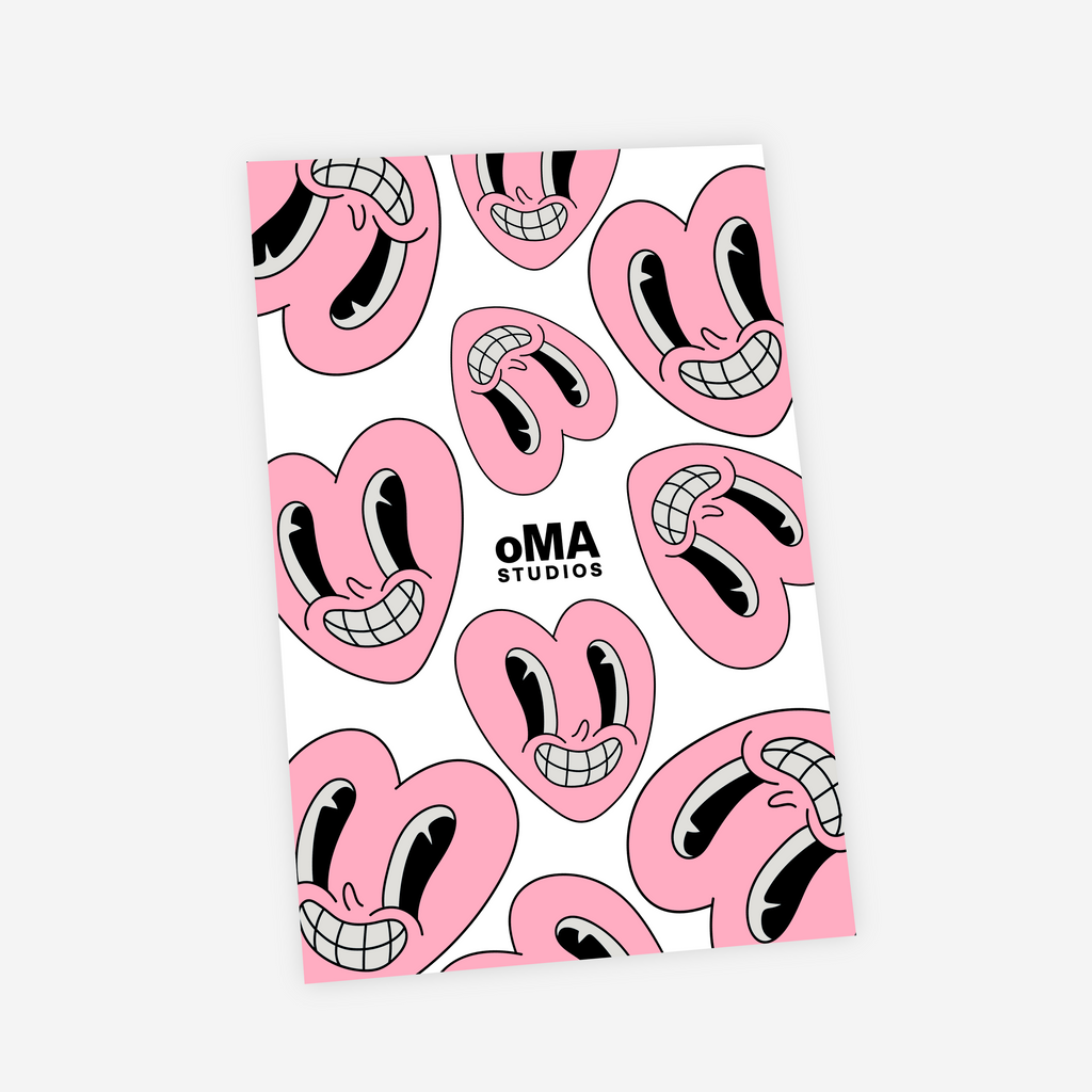 oMA VALENTINE ART / HAT CASE (PINK)