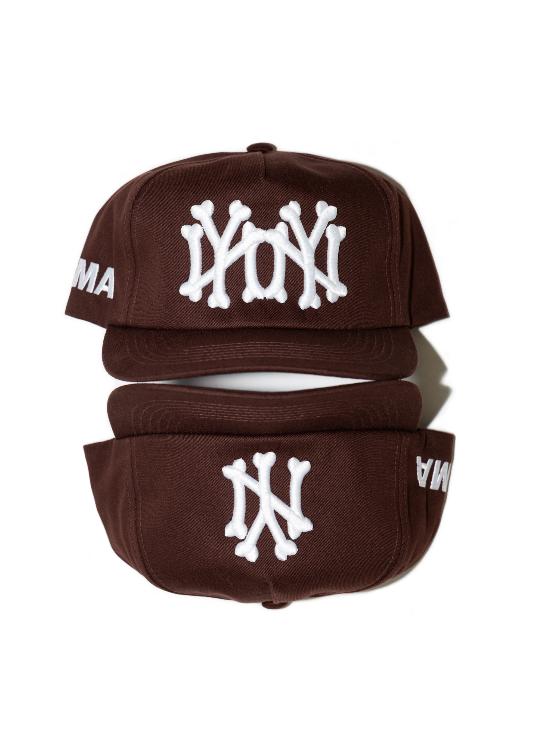 NY NY BONES HAT (BROWN)