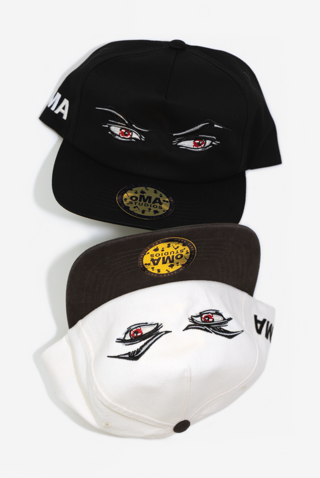 BAD ANIME EYES HAT (GREEN BRIM)