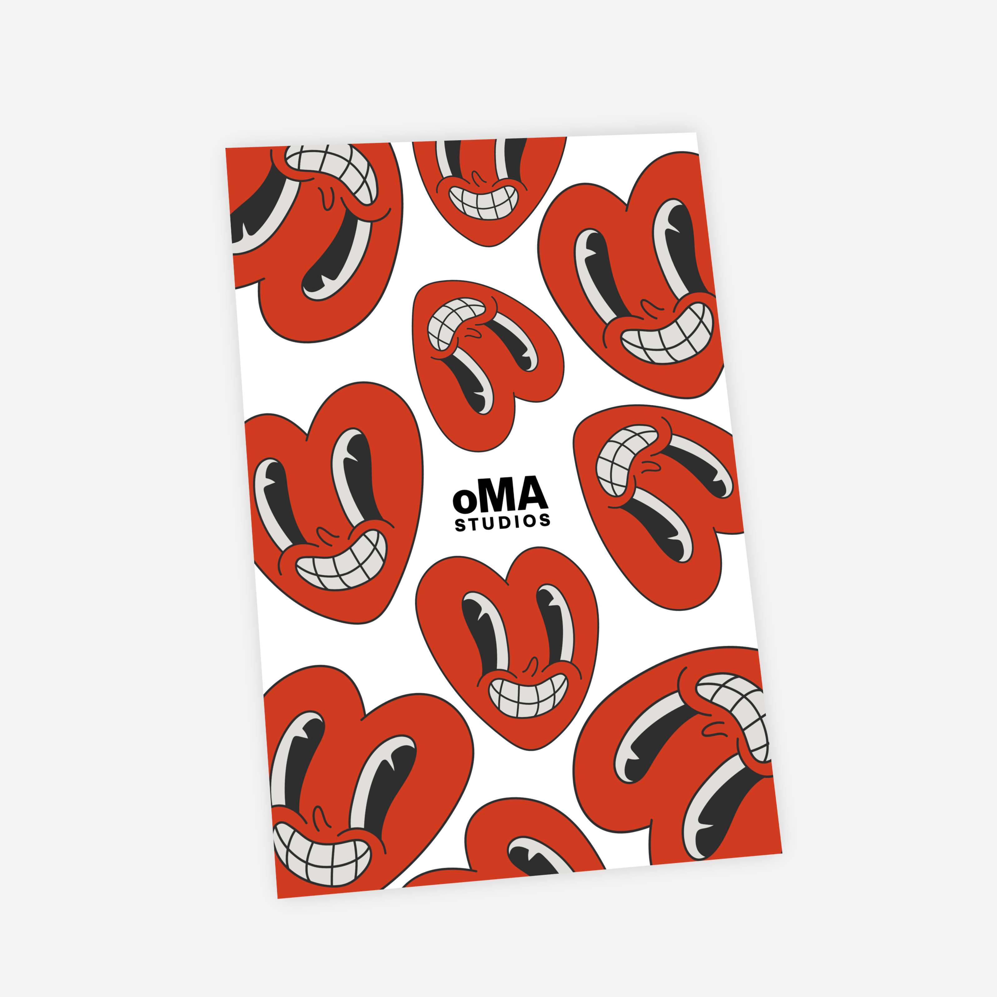 oMA VALENTINE ART / HAT CASE (RED)