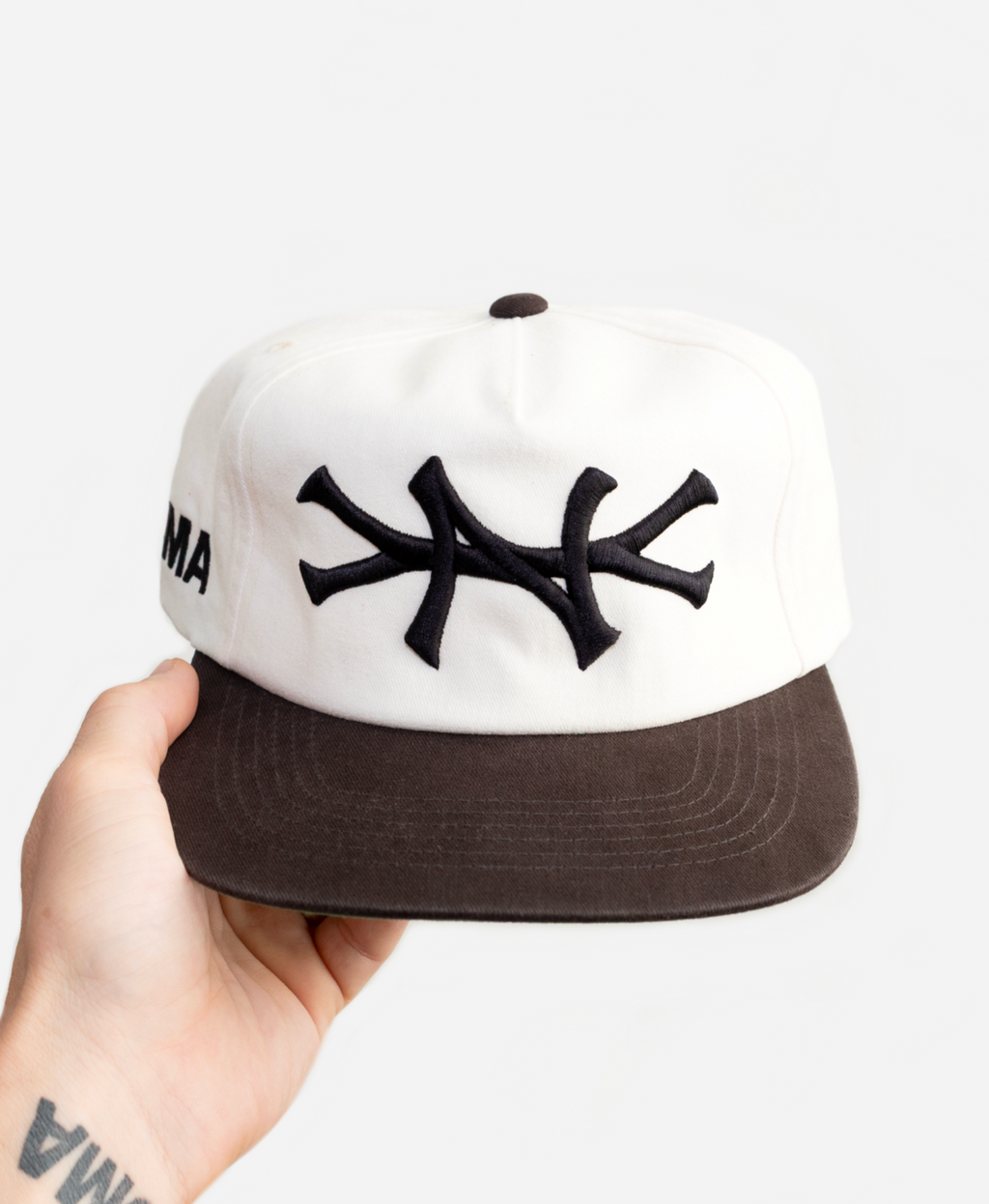 NY PREMIUM 5 PANEL HAT (COOKIES & CREAM)