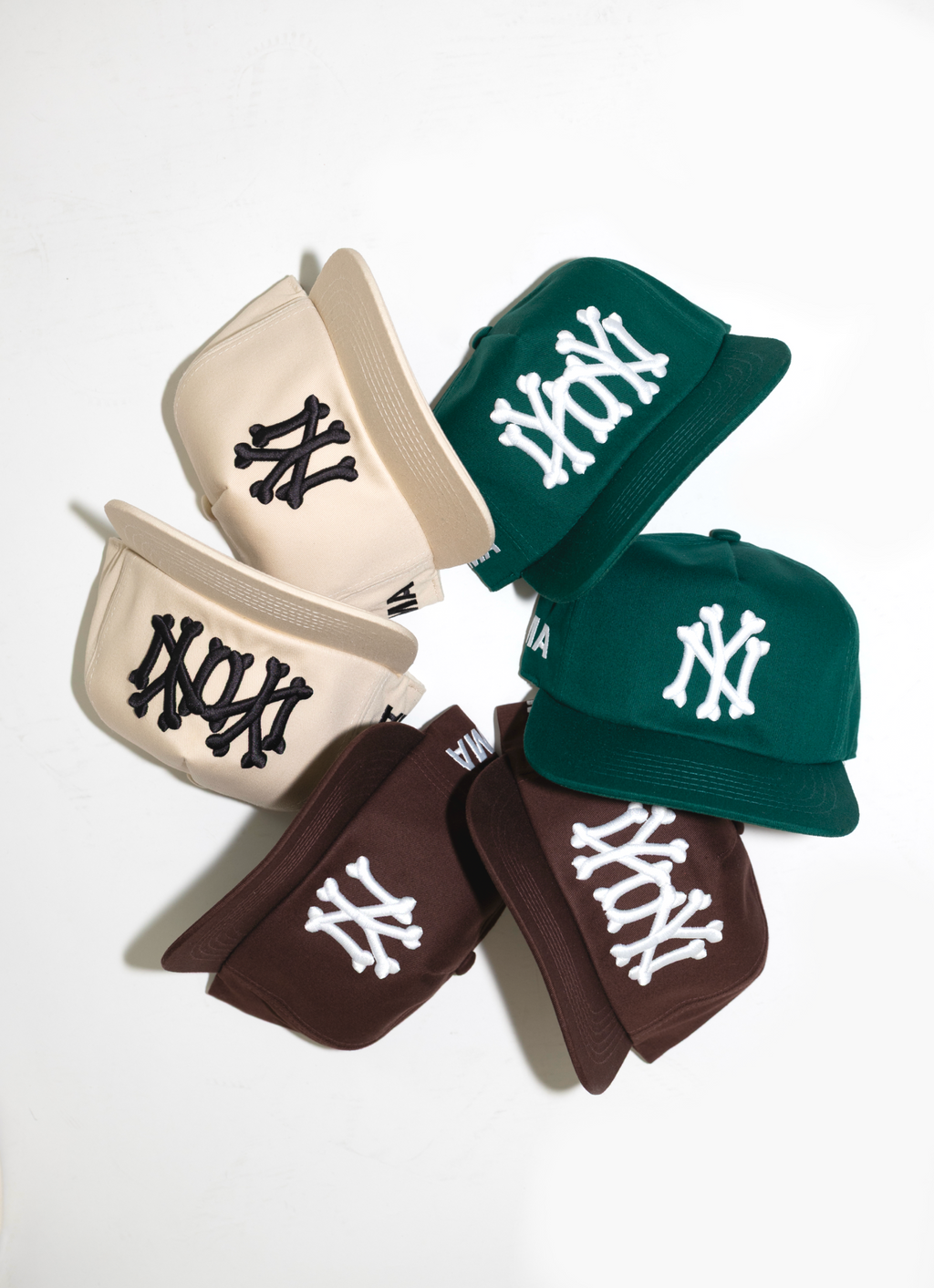 NY BONES HAT (CREAM)