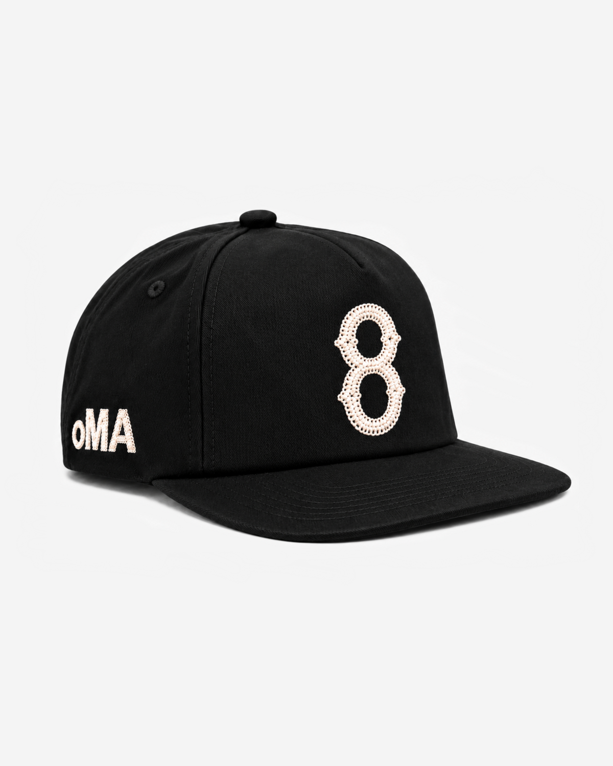BoSToN CHAIN STITCH HAT (BLACK/CREAM)
