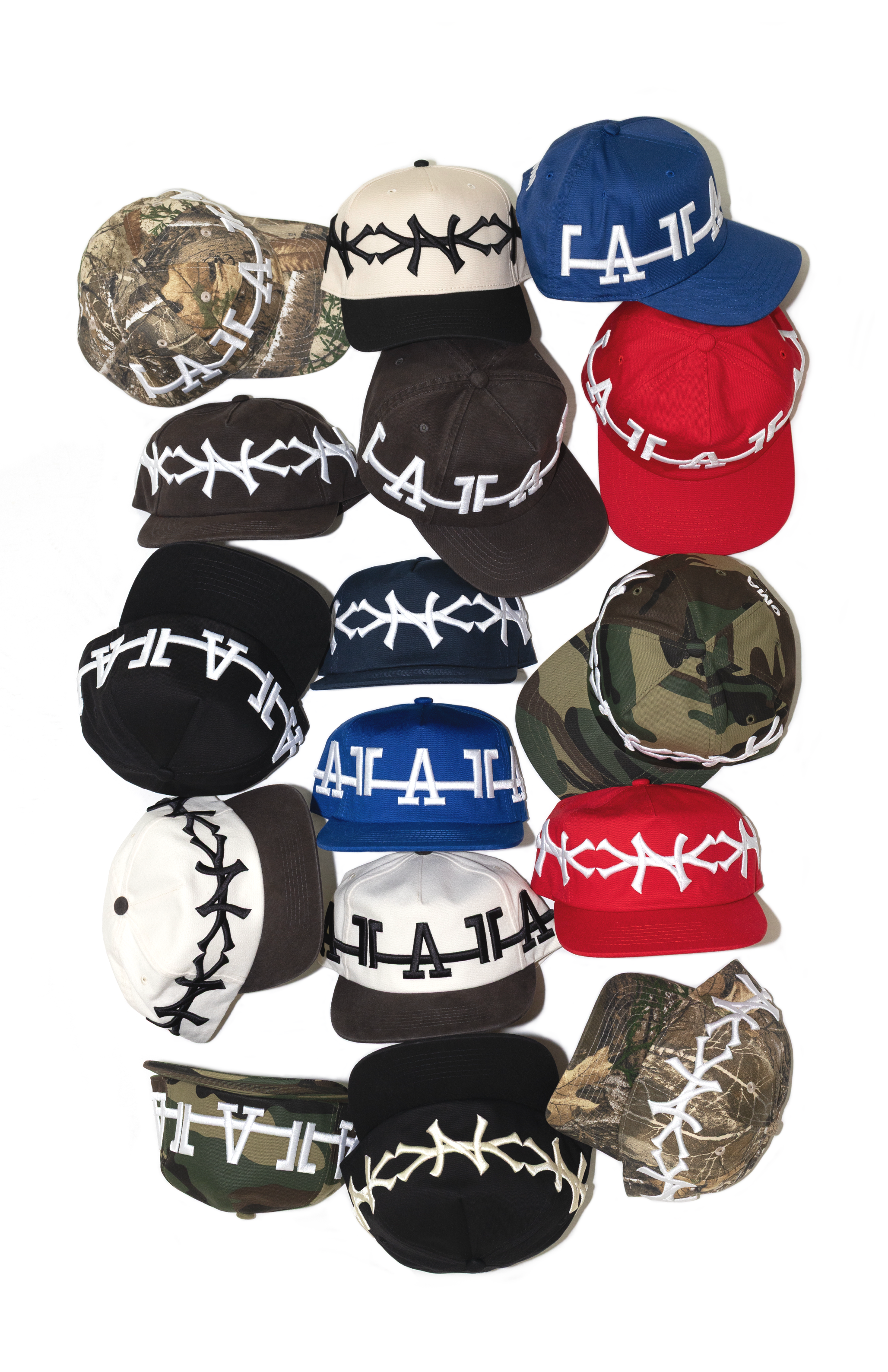 NY CROWN CURVED BRIM HAT (CREAM/BLACK)