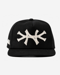 NEW YoRK CHAIN STITCH HAT (BLACK/CREAM)