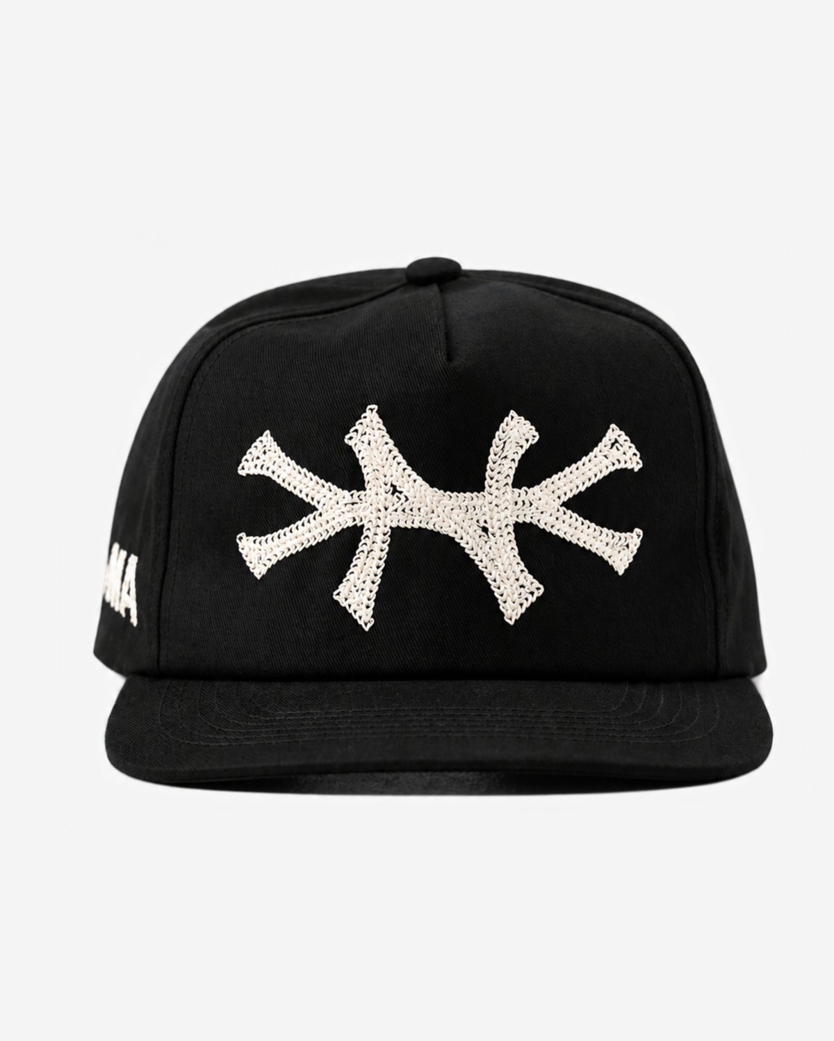 NEW YoRK CHAIN STITCH HAT (BLACK/CREAM)