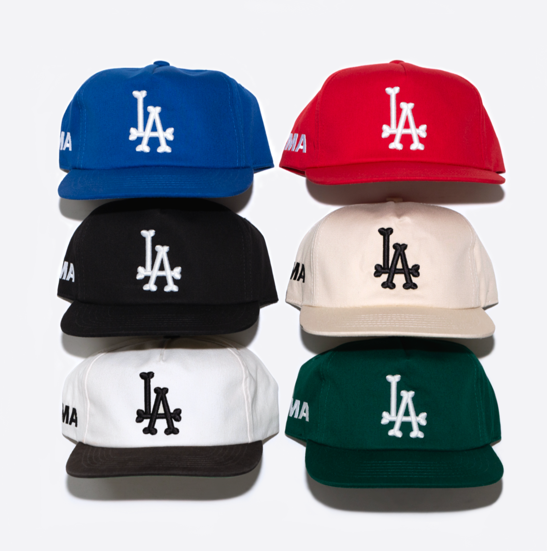 LA BONES HAT (BLUE)