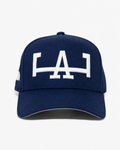 LoS ANGELES HAT GREY BRIM (NAVY)