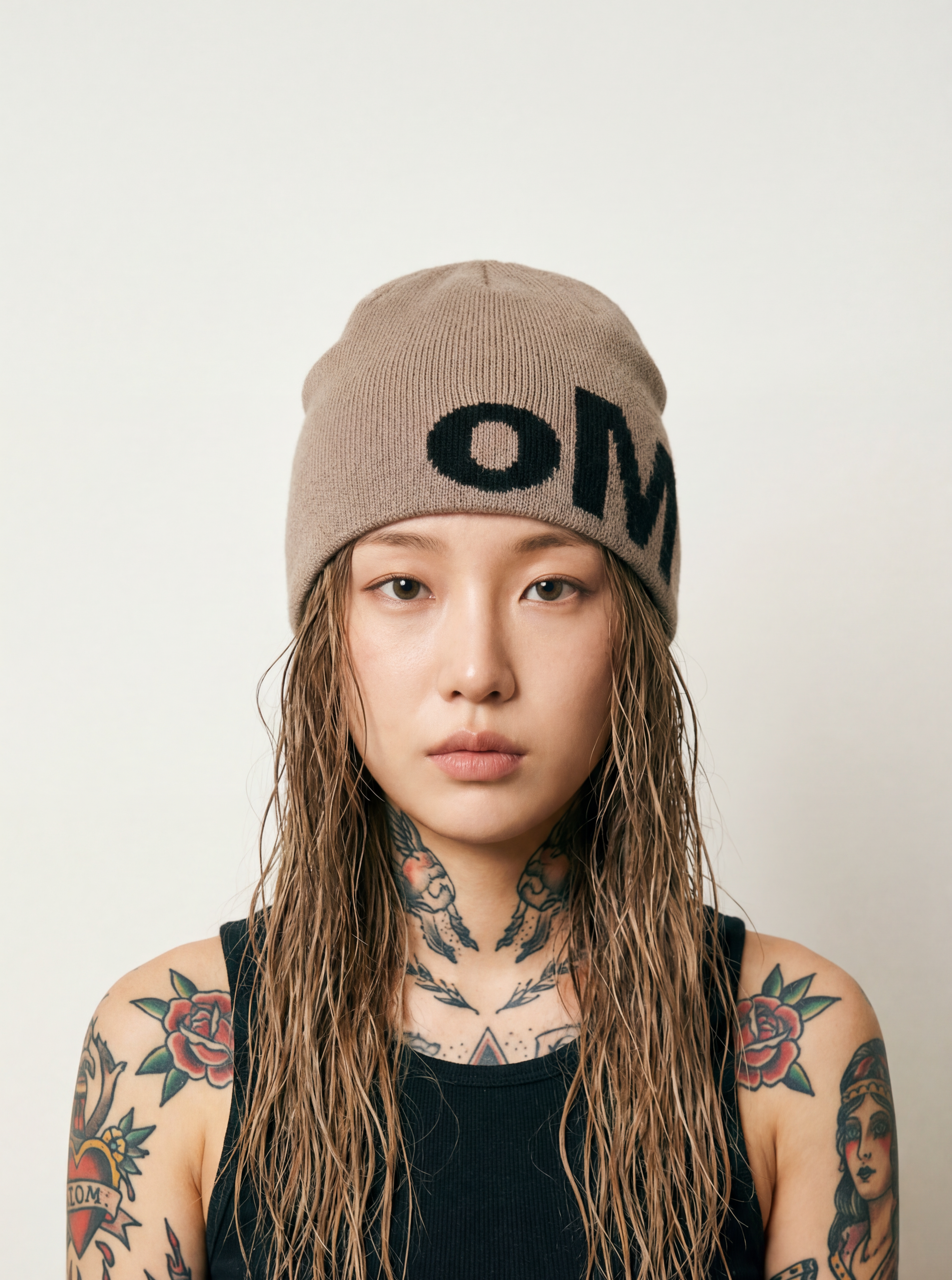 MOHAIR LOGO SKULLY (MOCHA)