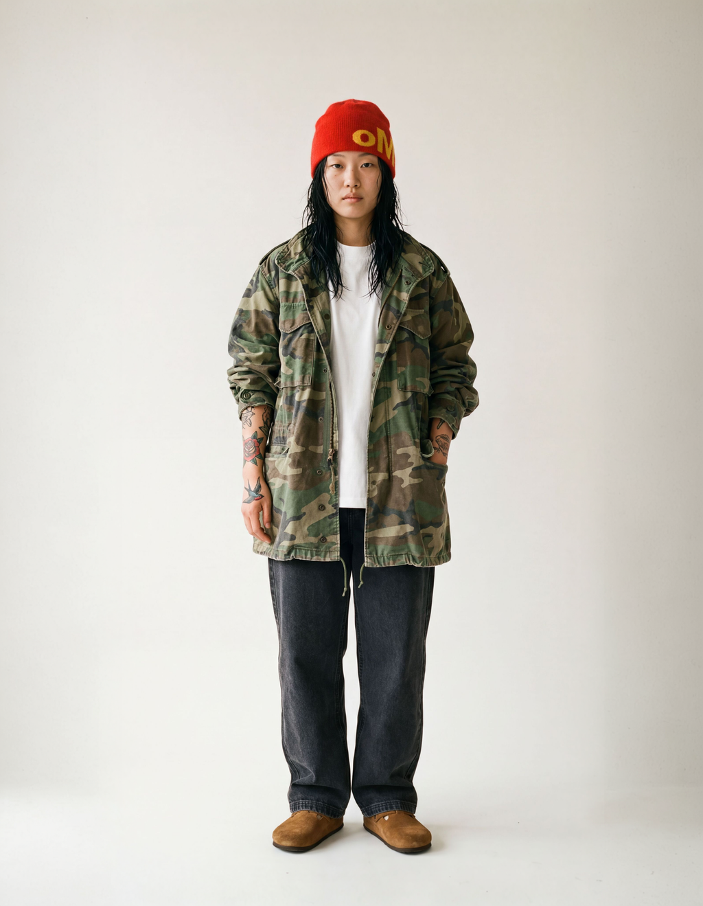 MOHAIR LOGO SKULLY (CHILI)