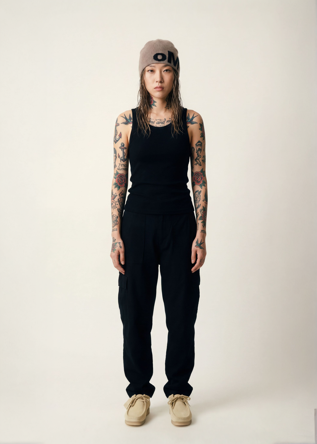 MOHAIR LOGO SKULLY (MOCHA)