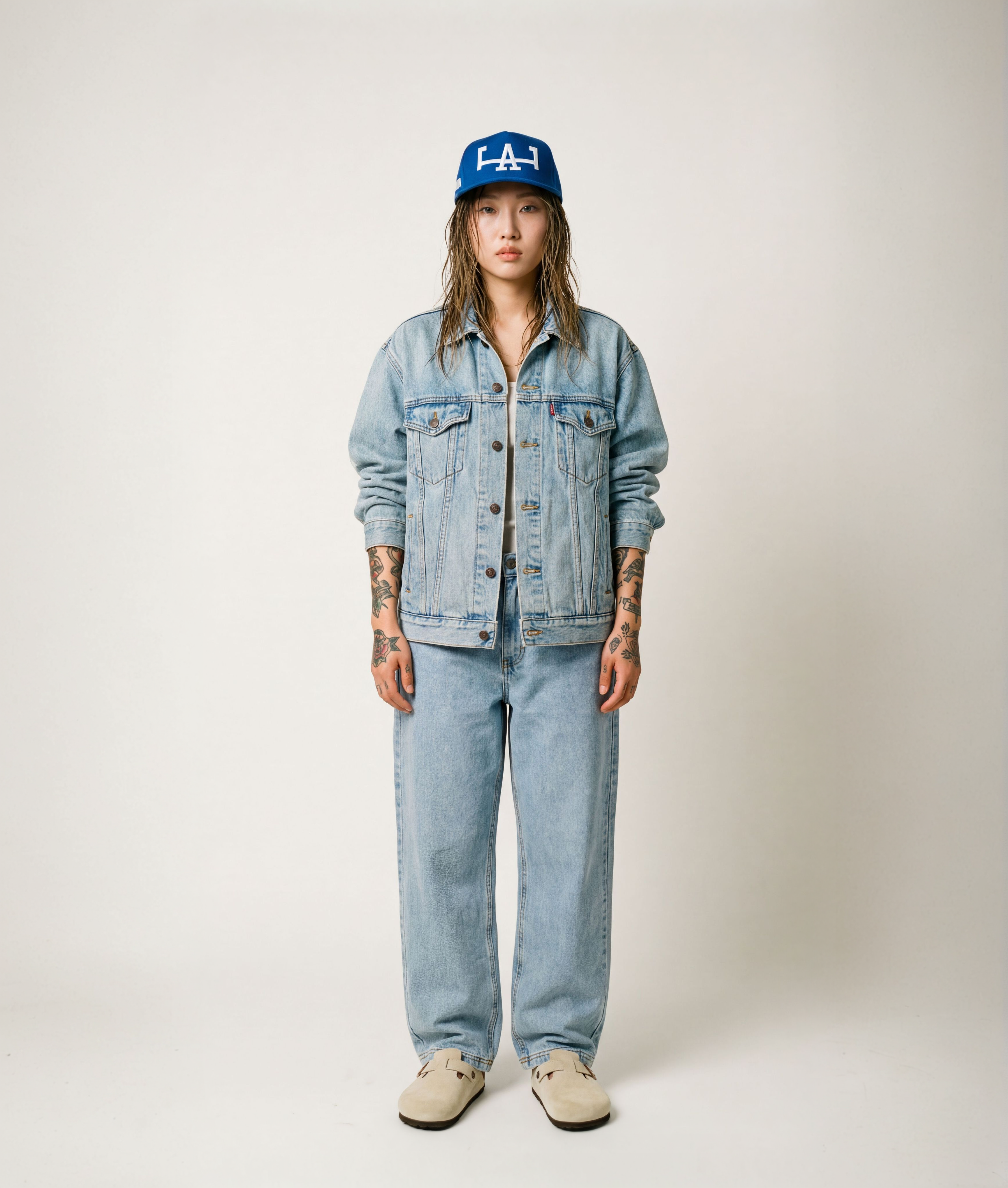 LoS ANGELES HAT (CREAM)